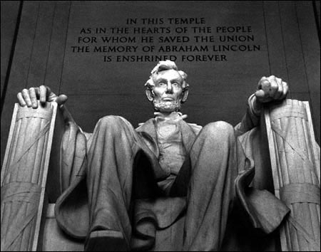 detail, The Lincoln Memorial, Washington, DC