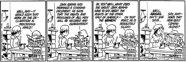 "Doonesbury" by Garry B. Trudeau (July 31, 1975)