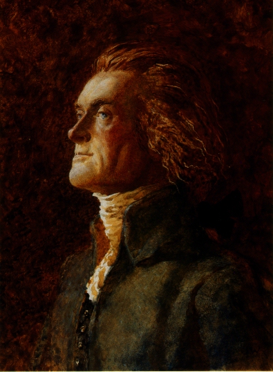 Thomas Jefferson portrait by Jamie Wyeth