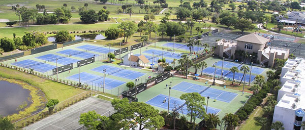 tennis complex at Sandpiper Bay Resort